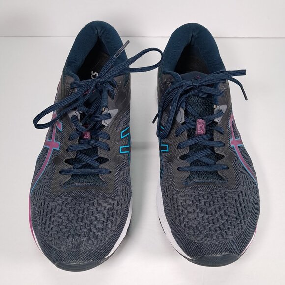 Asics Athletic Shoes Women 11.5 WIDE GT-1000 Black Purple Blue Running 1012A879 - Picture 8 of 16